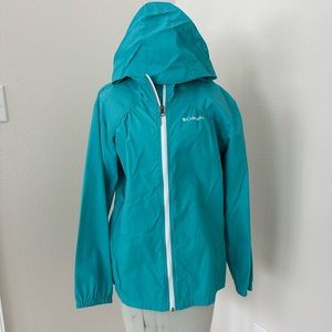 Teal Columbia Rain Jacket